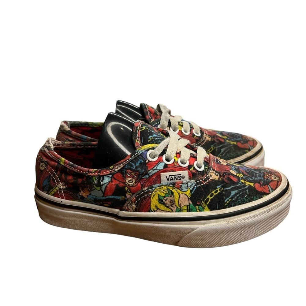 Vans Kids Multicolor Comic Print Sneakers - Red, Blue, Yellow, Green - Picture 7 of 9